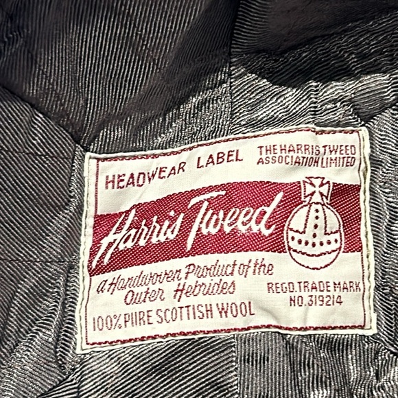 Harris Tweed Pure Scottish Wool Hat Size 6 3/4 55cm. - Picture 9 of 11